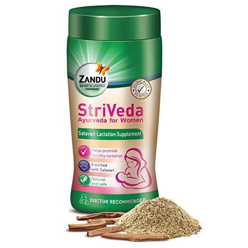 Zandu StriVeda Satavari Lactation Supplement for Increasing Breast Milk Supply